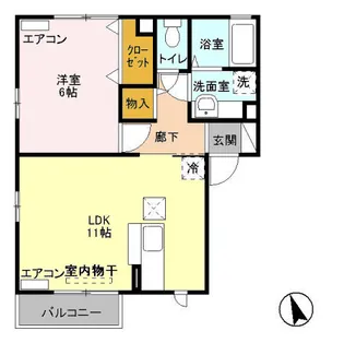 フォンテーヌ【1階】の間取り