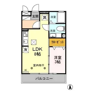 エクセルコート【103号室】の間取り