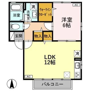 ヴィラ南雲 AB【1階】の間取り
