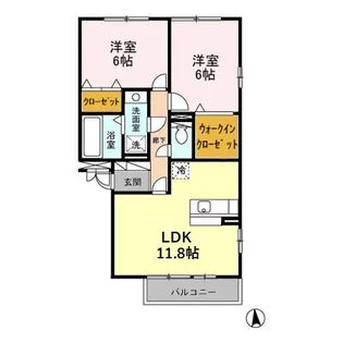 リバーサイド・K【3階】の間取り