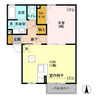 フォンテーヌ【1階】の間取り