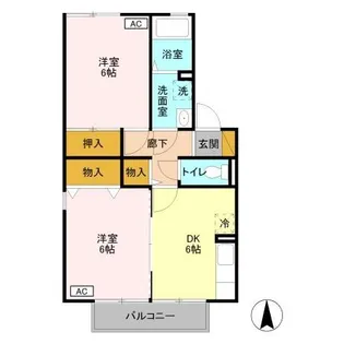 ファ・ミ・グランド A【1階】の間取り