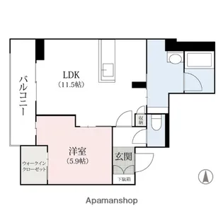 群馬県高崎市鶴見町【マンション】の間取り