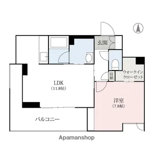 群馬県高崎市鶴見町【マンション】の間取り