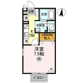 メゾン・フレッサ【2階】の間取り