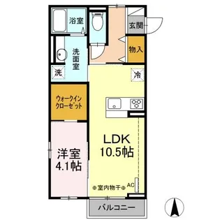 リバーサイド・S【2階】の間取り