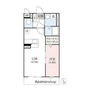 LA・MAISON高崎【1階】の間取り