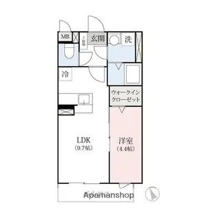 LA・MAISON高崎【1階】の間取り