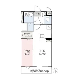 LA・MAISON高崎【1階】の間取り