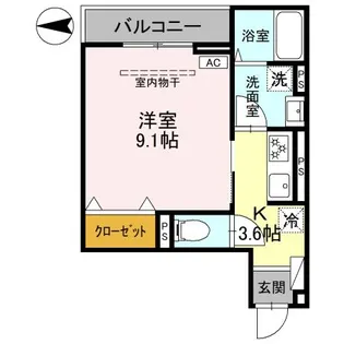 AKコンフォルト高崎栄町【2階】の間取り
