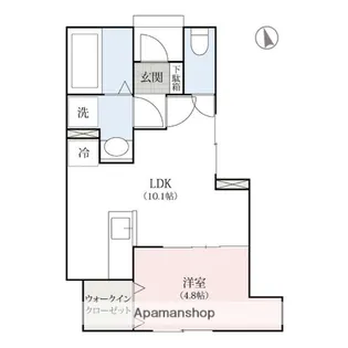 群馬県高崎市倉賀野町【アパート】の間取り