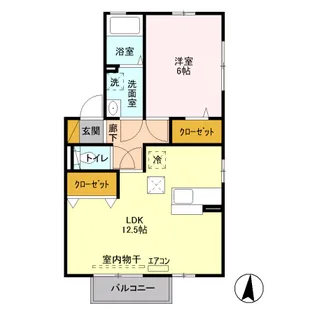 ボナール A【1階】の間取り