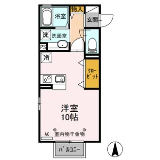 1Rの間取り画像