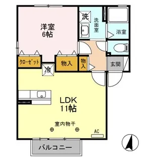 ブラン・メゾン ABC【2階】の間取り