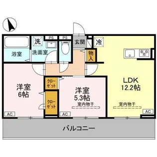 プレミアムメゾン高崎飯塚町II【3階】の間取り