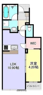 群馬県高崎市井野町【アパート】の間取り