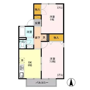 パインツリー C【2階】の間取り