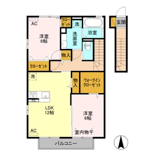 エクセレント【2階】の間取り