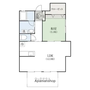 浅間パレス【1階】の間取り