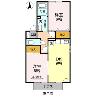 エクレール B【1階】の間取り