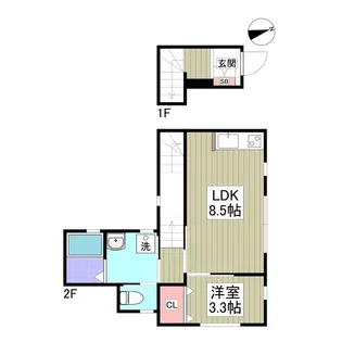 フェリーチェ飯塚【B号室】の間取り
