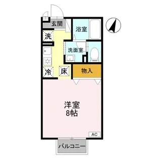 メゾンポアロ【102号室】の間取り