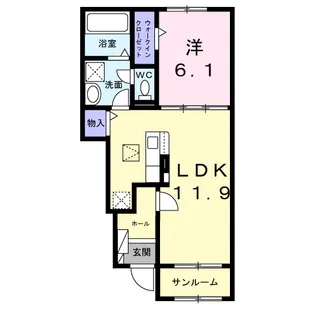 グランテラス V【1階】の間取り