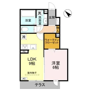 residence歌川町 A棟【1階】の間取り