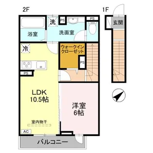シグマresidence歌川町 B棟【2階】の間取り