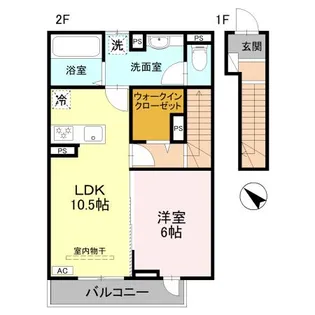 RESIDENCE歌川町 C棟【2階】の間取り
