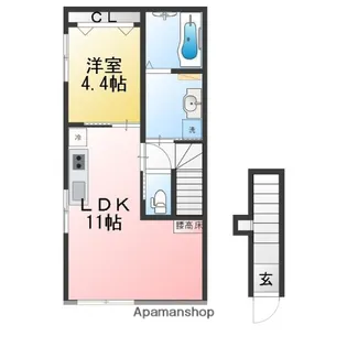 グランビルド江木【2階】の間取り