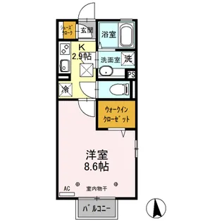 コ クリエ A【1階】の間取り