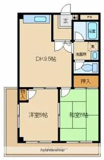 群馬県高崎市上小鳥町【アパート】の間取り