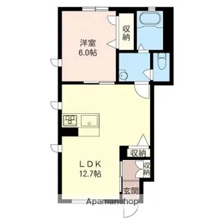 フルール・ド・アンジュ【1階】の間取り