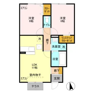 セトルガーデン【1階】の間取り
