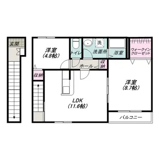 フォレストⅢ【2階】の間取り