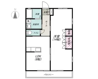 カーサ・ミラ【1階】の間取り