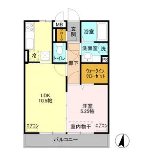 カラーズ ガーデン【3階】の間取り