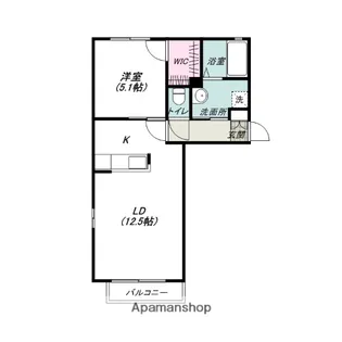 チュイルB【2階】の間取り