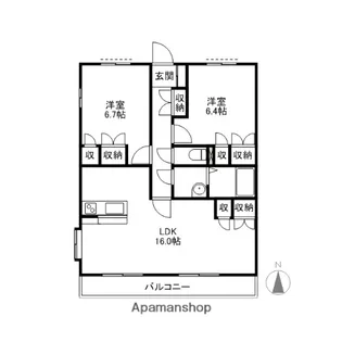GRANDVIEW前橋【5階】の間取り