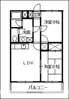 ハニーハイム【1階】の間取り