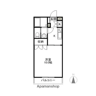 ヴァンテアン【1階】の間取り