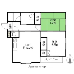シャタレイ日吉【1階】の間取り