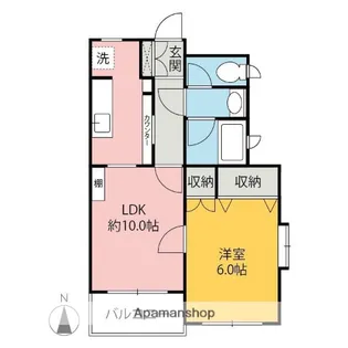 ベルゴールド【4C号室】の間取り