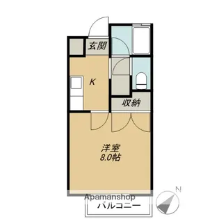 市川建設第5ハイツ【1階】の間取り