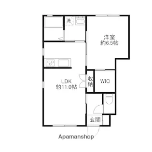 ポナールA・B・C・D【1階】の間取り