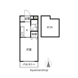八木ハイツⅡ【205号室】の間取り