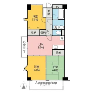 パレス国領【2階】の間取り