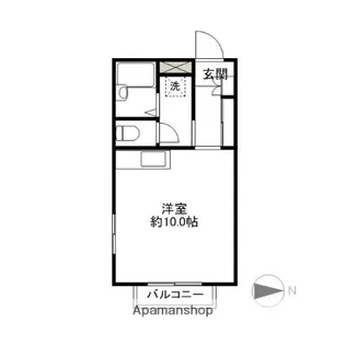 幸塚Ⅱ【105号室】の間取り