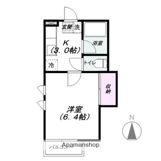 群馬県前橋市荒牧町1丁目【アパート】の間取り